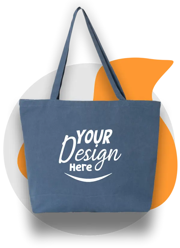 Best Custom Canvas Tote Bag Printing For Your Logo Design Navy Blue Tote Bag Color