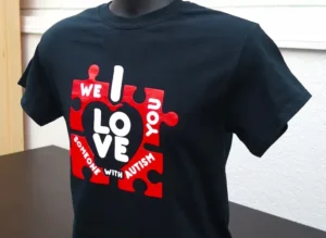 Event Custom T Shirt In Lynwood StFrancis Medical Center Autism Awareness Shirt