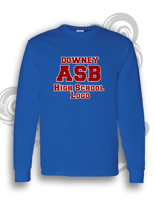 School-Club-Custom-T-Shirt-Printing-For-Downey-High-ASB-Warren-Or-Downey-Vikings-Burgundy-Black-Navy-Blue-Screen-Printing